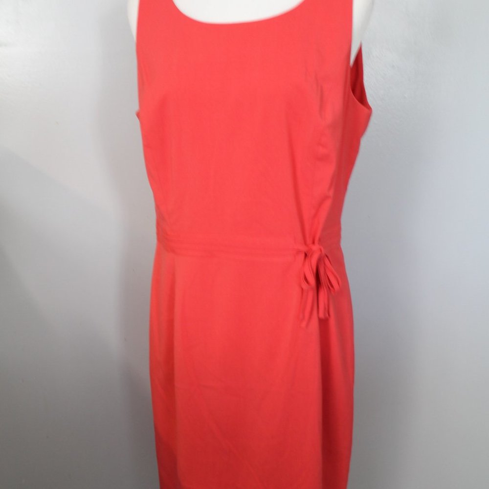 Covington Coral Career Shift Midi Dress